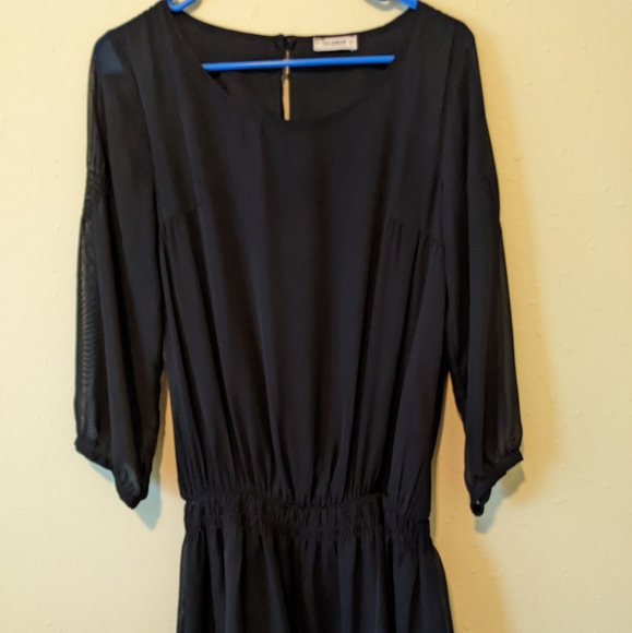 PULL&BEAR LONG SLEEVE TULLE MINI DRESS - SIZE L - Picture 2 of 5